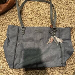 Sakroots Charcoal Floral Bag